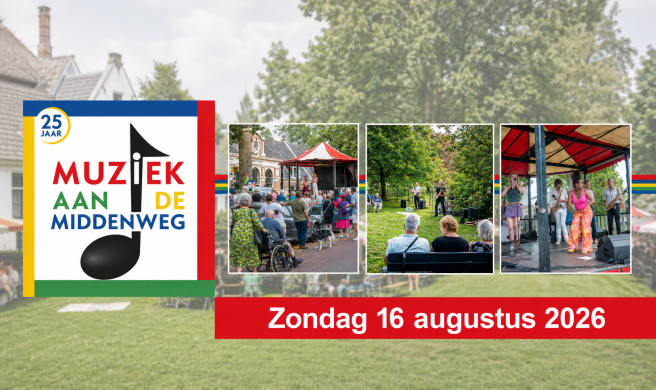 16 augustus: Muziek aan de&nbsp;Middenweg